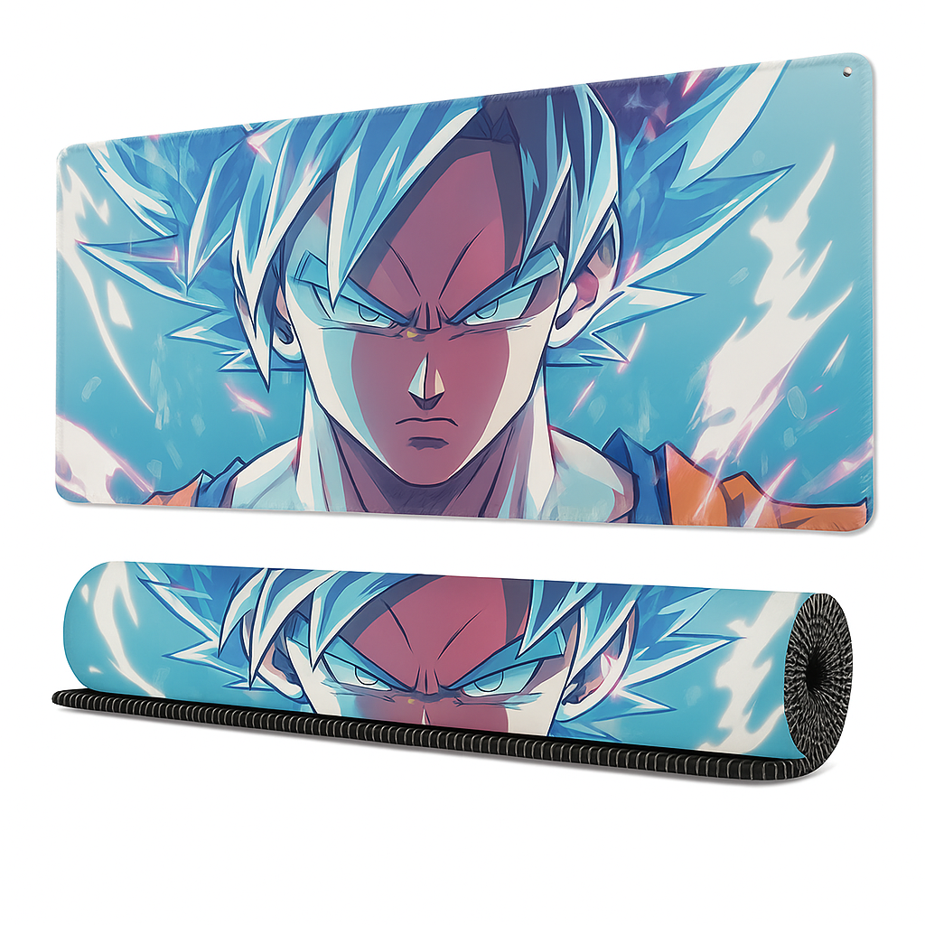 MOUSE PAD 900*400*4MM  XL - BLUE SUPER SAIYAN GOD