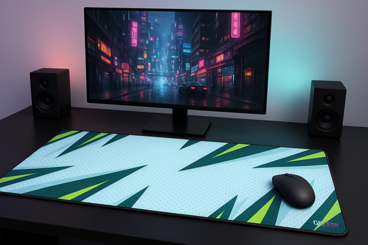 MOUSE PAD 900*400*4MM  XL - GREEN SPIKE