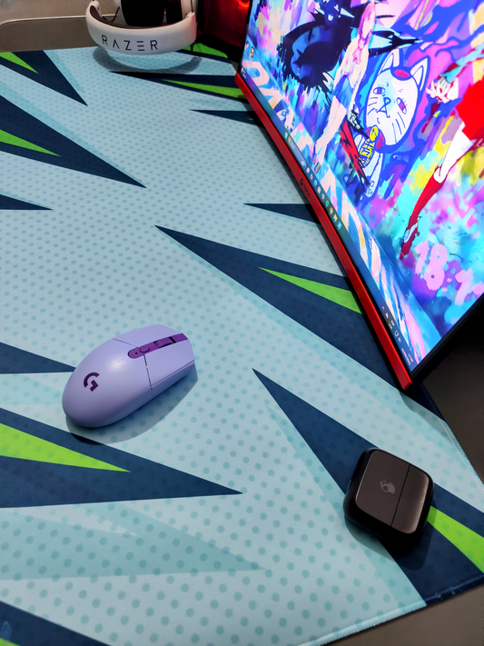 MOUSE PAD 900*400*4MM  XL - GREEN SPIKE